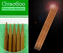 Druty bambusowe ChiaoGoo skarpetkowe 15 cm